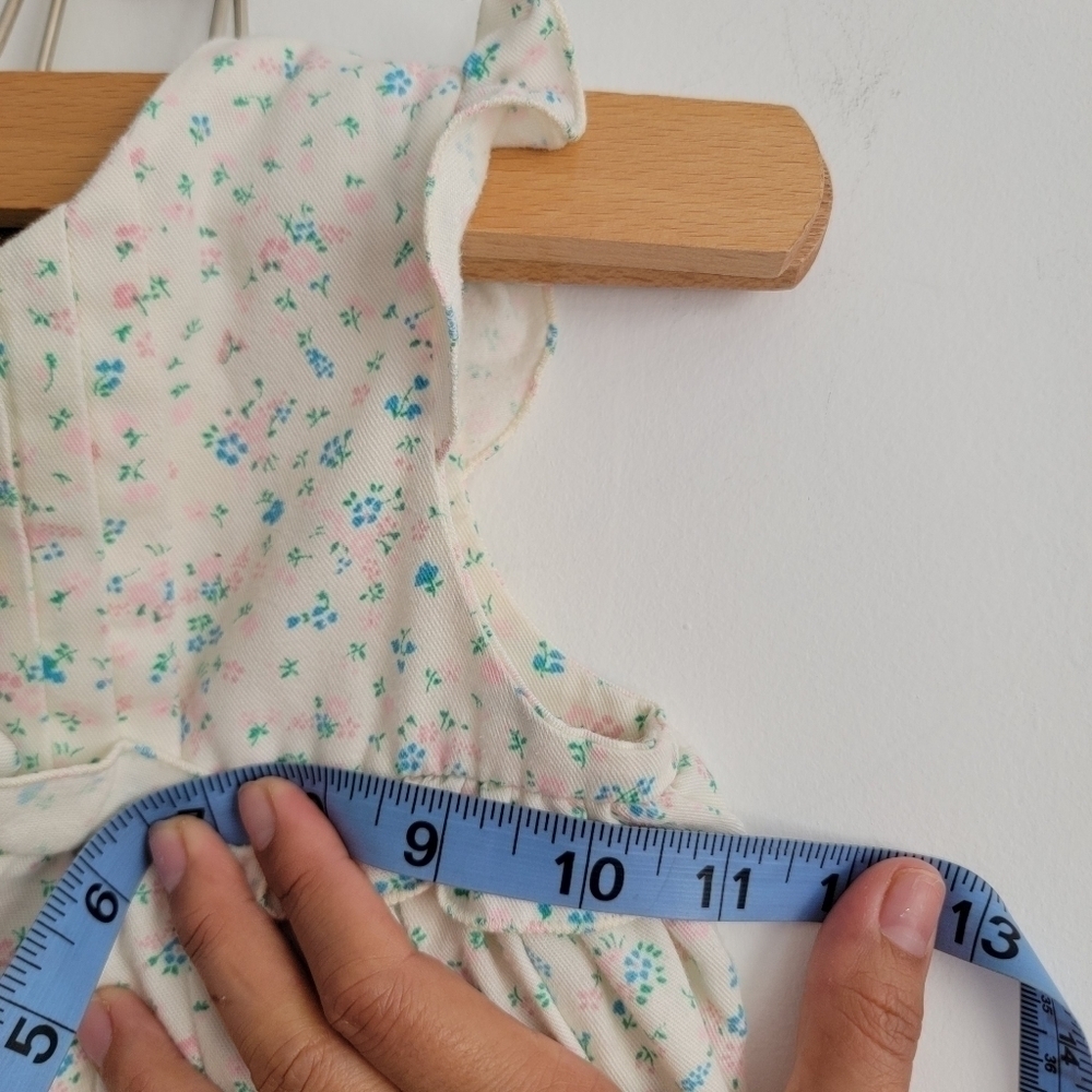Vintage Rosey Kids 2 piece overalls and top 2T floral - Picture 7 of 12